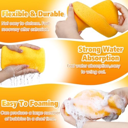 Tioncy 6 Pcs Large Sponges Bulk Car Cleaning Foam Commercial - Image 4