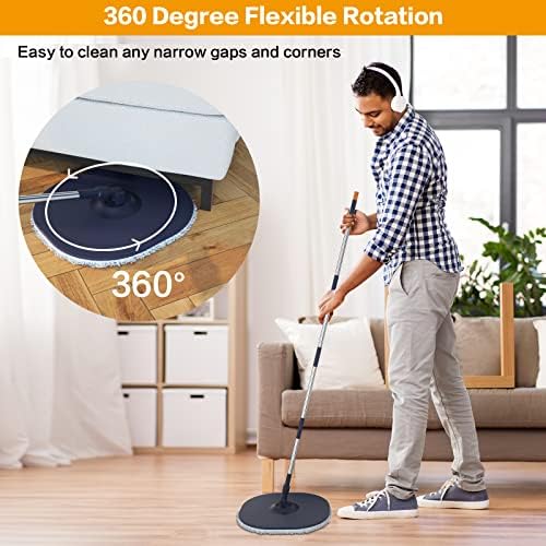 Flat Floor Mop and Bucket System Set - Image 3