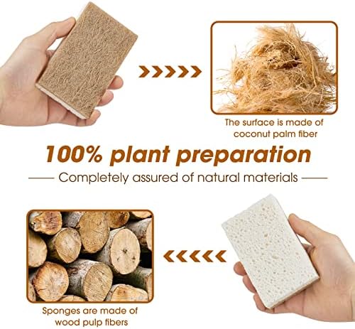 GREENTH PRO 10 Pack Nature Dish Sponge - Image 2
