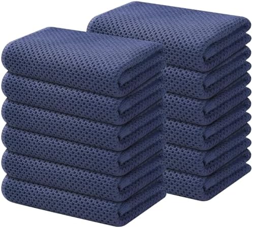 Kitinjoy 100% Cotton Waffle 12-Pack Kitchen Towels by Kitinjoy