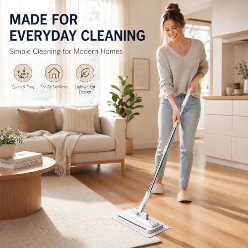 Hands Free Towel Mop, Self-Locking Flat Mop - Image 2