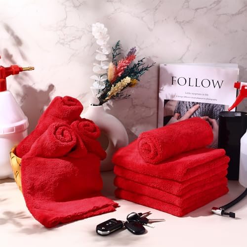 Shimeyao 30 Pcs 16 x 16 Inch Edgeless Microfiber Plush Towels - Image 5