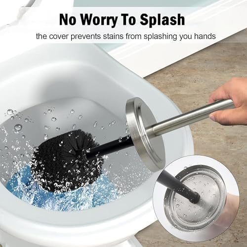 Brushed Nickel Toilet Bowl Brush - Image 4
