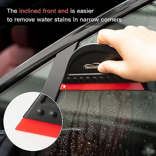 NEWISHTOOL Window Tint Squeegee Black Small Scraper - Image 3