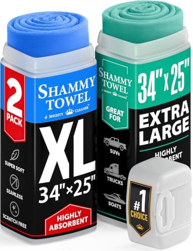 XL Shammy Towel for Car by MightyCleaner