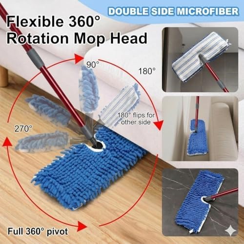 Microfiber Flat Mops for Floor Cleaning, Flat Mop - Image 6