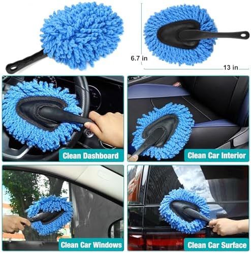 Luscinum Car Interior Duster Detailing Cleaning Gel Brushes Kit - Image 2