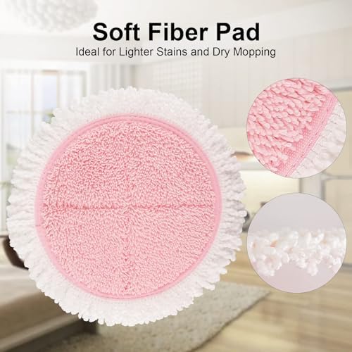 Cordless Electric Mop Pads, 6.3in Spin Mop Pads Compatible - Image 4