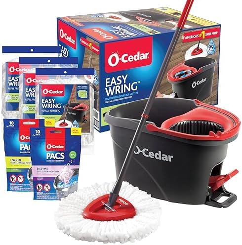 O-Cedar System Easy Wring Spin Mop & Bucket by Unknown