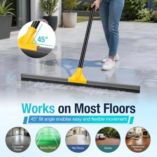 SOBONNE 24" Floor Squeegee for Concrete Floor Water Removal - Image 5