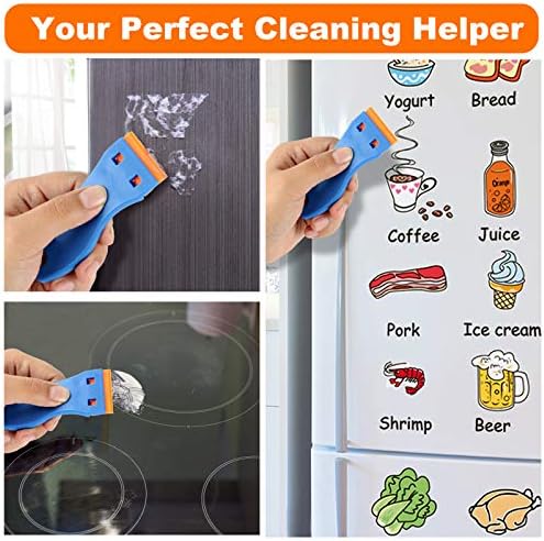 KUSUFEFI Plastic Razor Blade Scraper, Cleaning Scraper Remover - Image 6