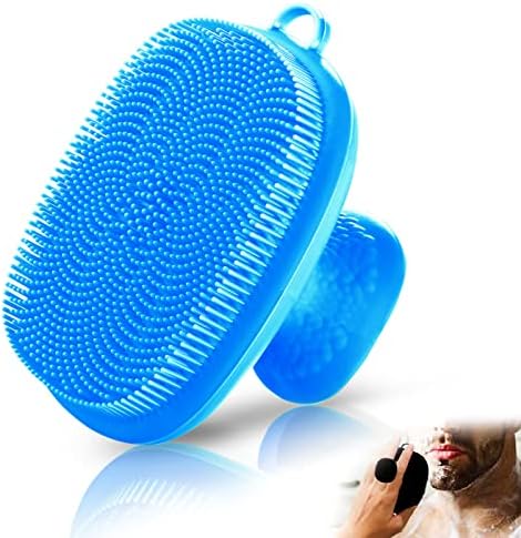 Silicone Face Scrubber for Men Facial Cleansing Brush Silicone Face Wash Brush by -100SoftSilicone-