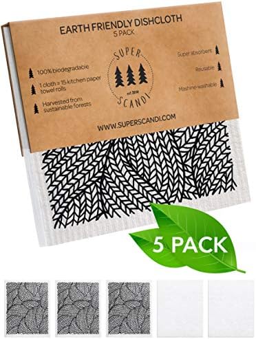 SUPERSCANDI 5 Pack Swedish Dishcloths - Image 2