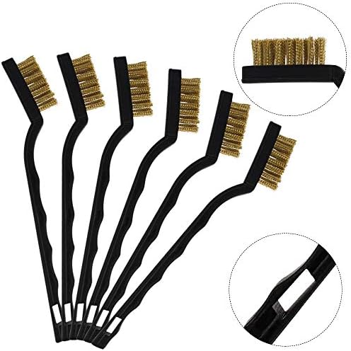 Topbuti 15 Pcs Mini Brass Wire Brush Set - Image 4