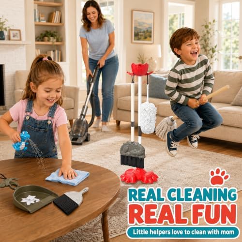 Toddler Dinosaur Cleaning Set - Image 2