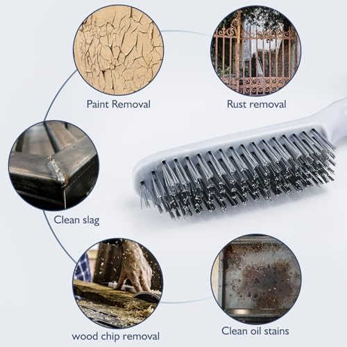 2-Piece Wire Brushes for Cleaning, Paint and Rust Removal - Image 5