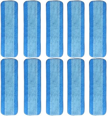 10 Pack Microfiber Cleaning Pads, Reusable Microfiber Mop Pads by ZHAYAO
