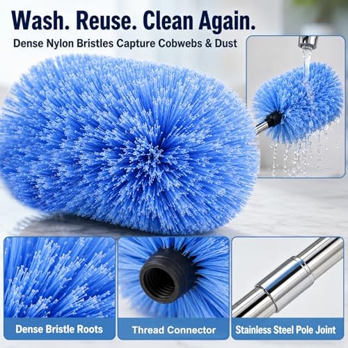 6.5 FT Cobweb Duster with Extension Pole - Image 3