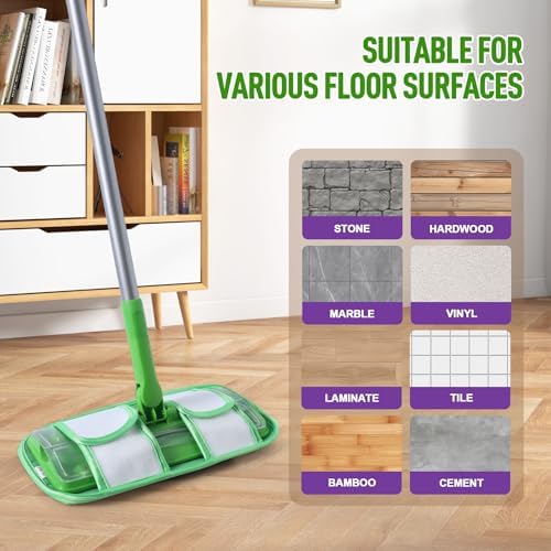 6 Pack Reusable Mop Pads for Swiffer Sweeper and WetJet Mops - Image 5