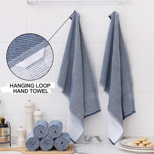 Homaxy 380 GSM Cotton Premium Kitchen Towels 12 Pack - Image 3