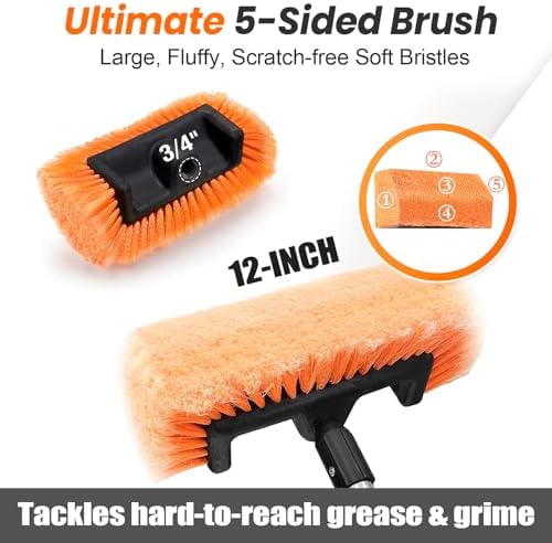ARTIPOLY 65" Five-Sided Car Wash Brush - Image 2
