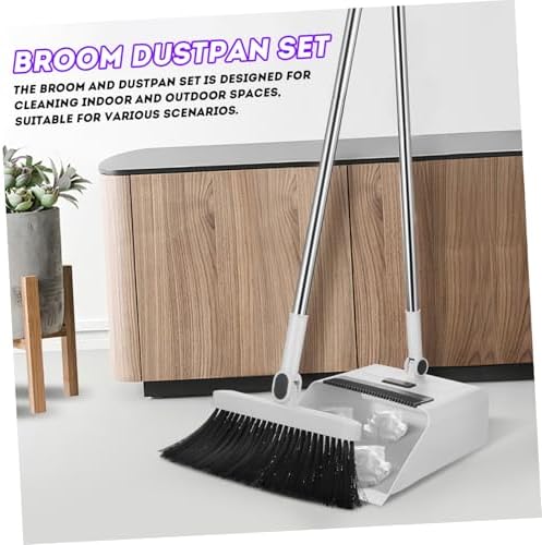 Foldable Broom and Standing Dustpan Set, Durable 3-in-1 Cleaning Set - Image 7