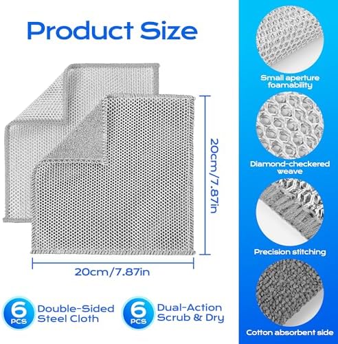 Solara Lux Scrub Cloths, Dual Action Scrubber Pads - Image 4