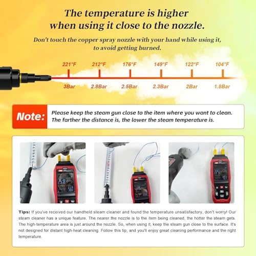 Steam Cleaner, 3-Level Adjustable Handle - Image 5