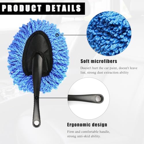 KVAEY Car Dash Duster Brush, Super Soft Microfiber Multi-Functional Car - Image 3