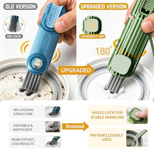 VIDONIO 4 in 1 Cup Lid Gap Cleaning Brush, Mutipurpose Tiny Silicone Cup Holder - Image 3