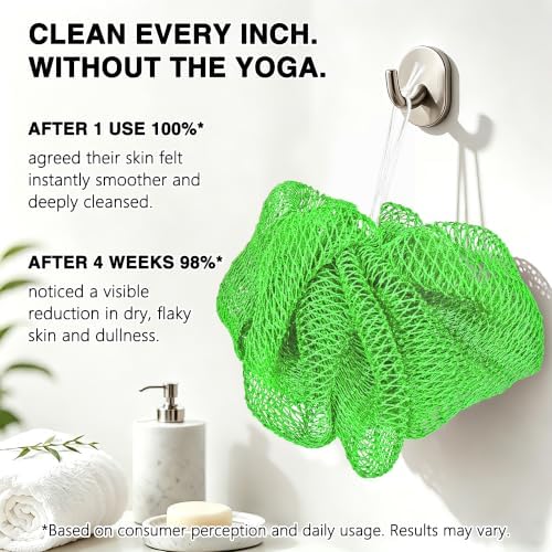 UJFQBH African Net Sponge Authentic 3 Pack, the Gentle Exfoliating Body - Image 5