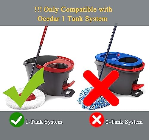 2 Pack Spin Mop Refill Replacement Head Compatible - Image 2