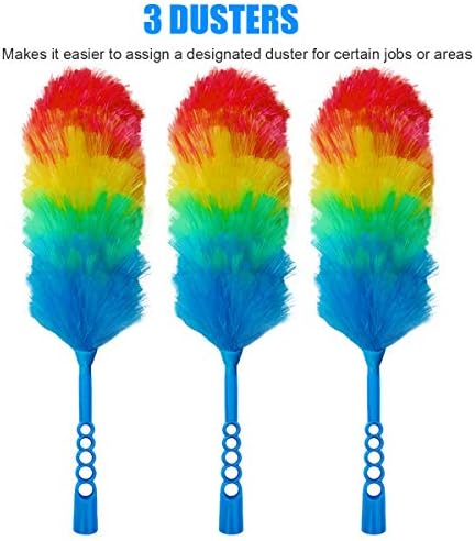 3 Pack Upgrade 19” Rainbow Static Feather Duster - Image 6