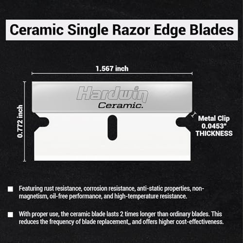 10-Pack Ceramic Scraper Kit, Rust-Proof Blades - Image 3