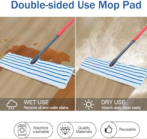 4 Pack Microfiber Mop Pads for O Cedar Mop Replace Head, Reusable Mop Cover - Image 3