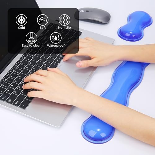 Gel Wrist Rest for Keyboard and Mouse, Wrist Rest for Keyboard, Mouse Wrist - Image 2