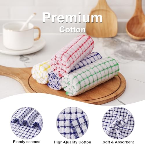 Kitinjoy Cotton 8 Pack Terry Kitchen Dish Cloths - Image 2
