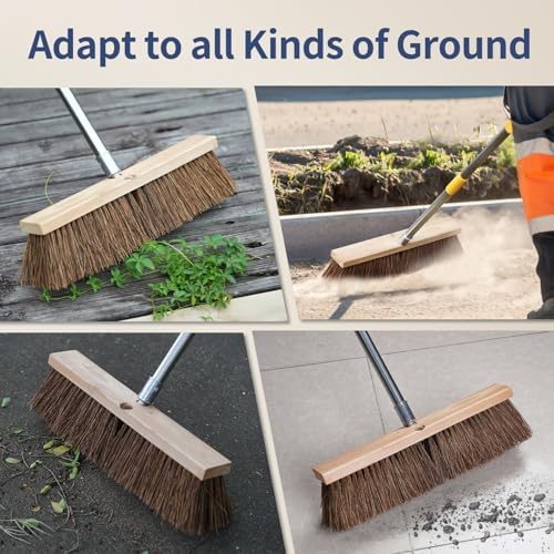 Heavy Duty 18" Push Broom with 65" Long Handle - Image 6
