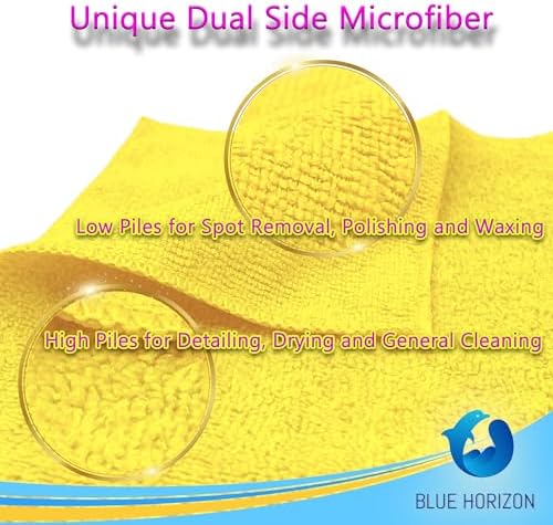 Blue Horizon Microfiber Cleaning Towels, Ultra Soft Plush Washcloth, All - Image 3