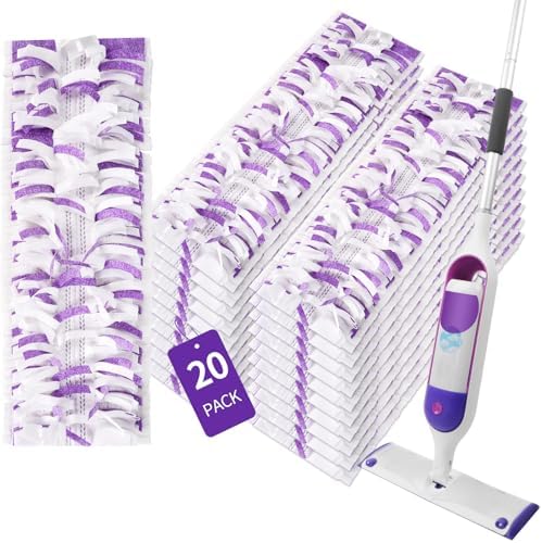 20 Pack Disposable Power Mop Pads by ZHAYAO