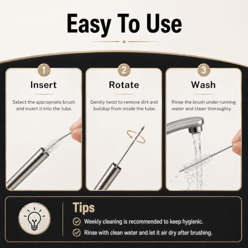 10 Pack Straw Cleaning Brushes, 10 Diameters, - Image 5