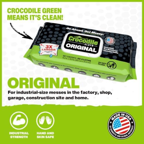 Crocodile Cloth Original Heavy-Duty Hand & Tool Wipes - Image 2