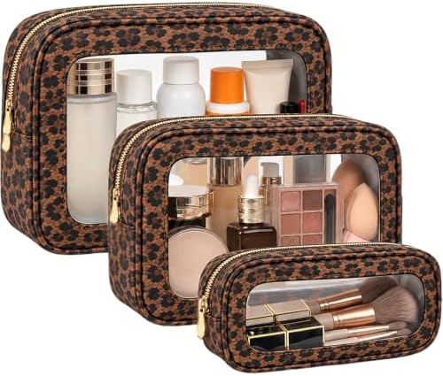 3Pcs Travel Clear Makeup Bag Set by FFpaw