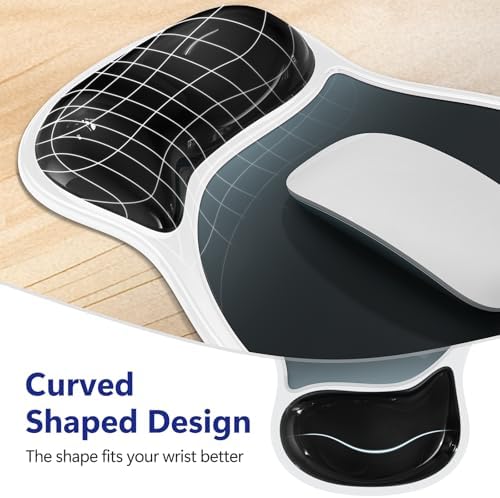AKIT Ergonomic Gel Mouse Pad & Keyboard Wrist Rest Set - Image 3