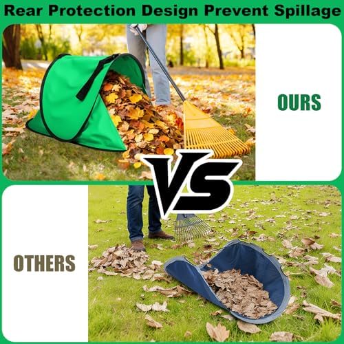 2026 New 60 Gallon Pop-Up Foldable Leaf Collector, Portable LeafBag, 600D - Image 6