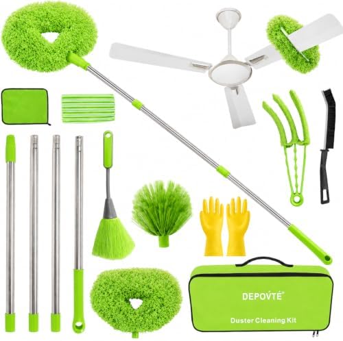 Ceiling Fan Cleaner Duster Kit 72 Inch Ceiling Fan Duster Extension Pole by DEPOVTE