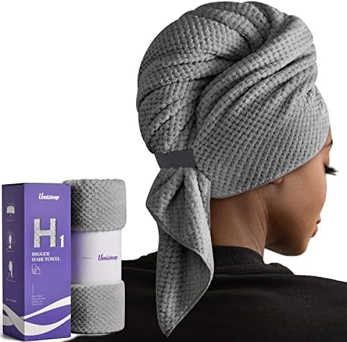 Umisleep Extra Large Microfiber Hair Towel, Ultra Absorbent by Umisleep