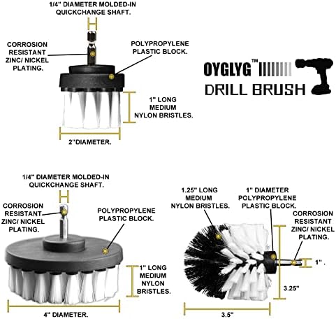 Drill Brush Attachment Kit, 3-Piece Cleaning Set - Image 6