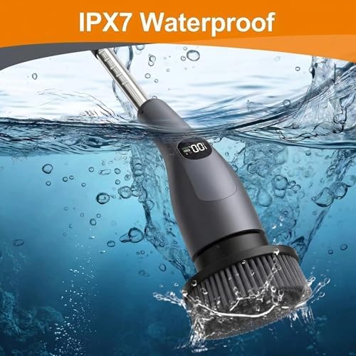 LIVINGPRO Electric Spin Scrubber, Cordless Cleaning Brush - Image 6