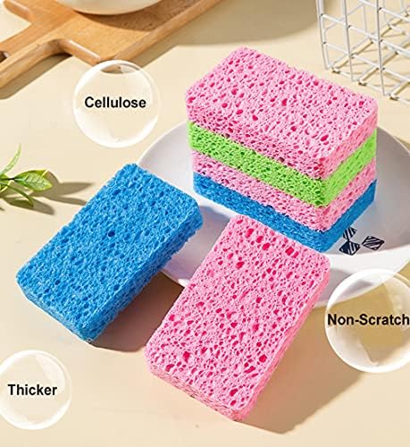 METUUTER Kitchen Sponges 12 Pack Natural Cellulose - Image 3